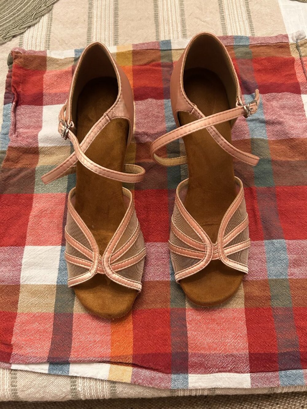 Women's Latin Dance Shoes W7.5, 3in heel